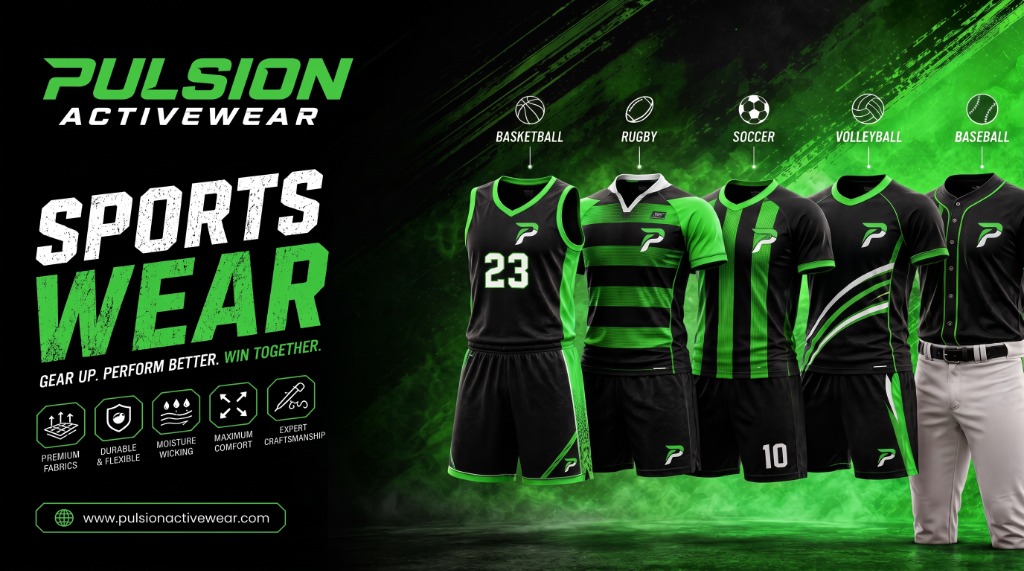 PULSION Sports Wear - Gear Up. Perform Better. Win Together.