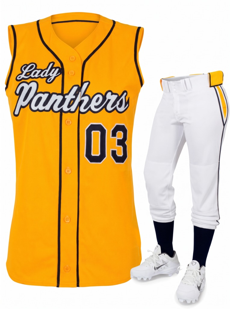 Pinstripe Athletic Breathable Baseball Uniform Kit